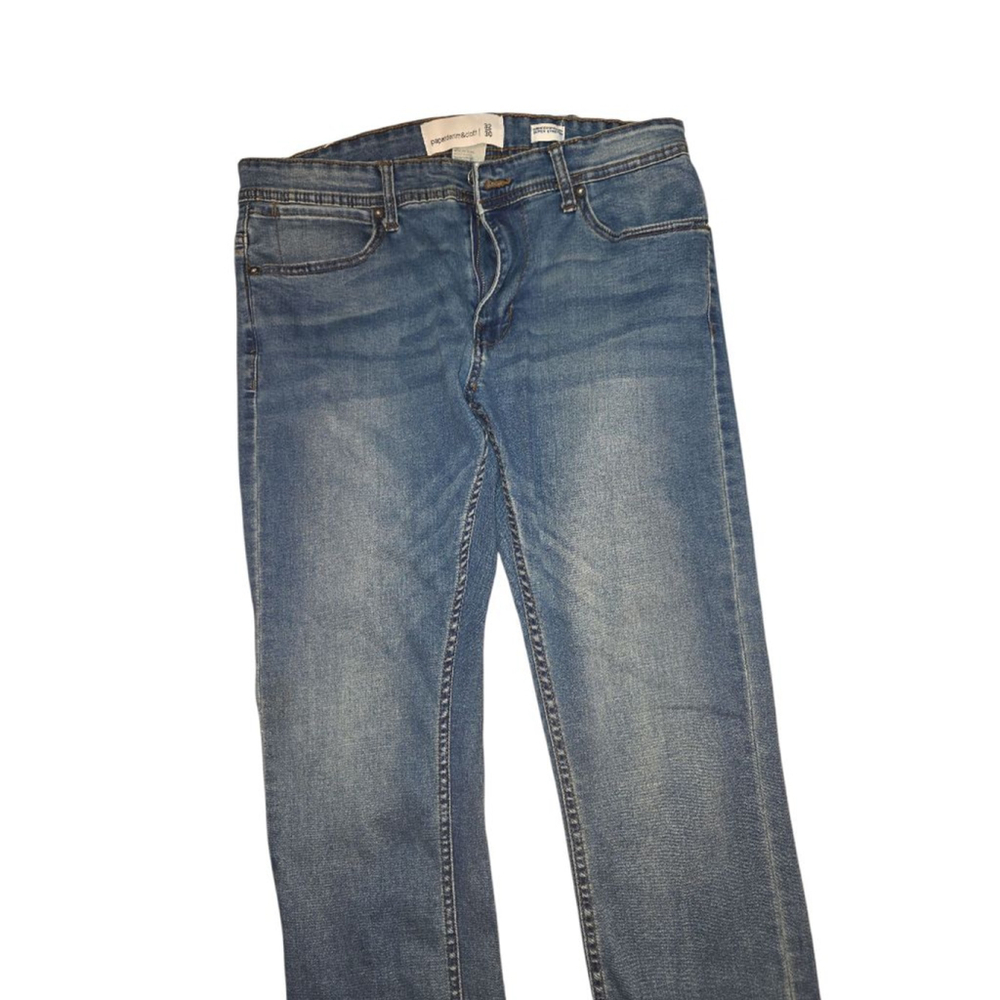 Men's paperdenim&cloth Blue Slim Straight Jeans Waist 32 #236